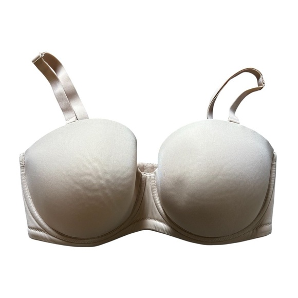 Wacoal Red Carpet Full Busted Convertible Strapless Bra 38DDD 854119 Nude Beige - Picture 3 of 11